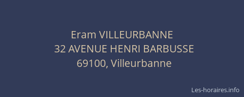Eram VILLEURBANNE