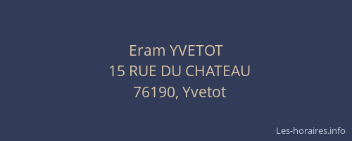 Eram YVETOT