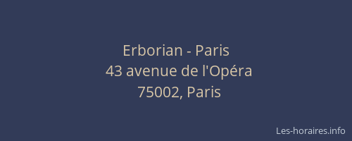 Erborian - Paris