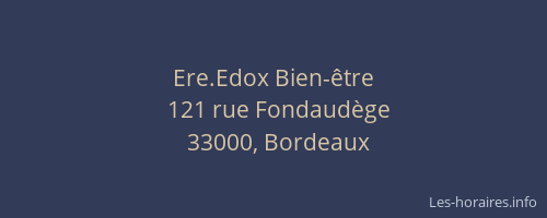 Ere.Edox Bien-être