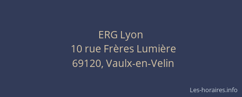 ERG Lyon