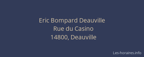 Eric Bompard Deauville