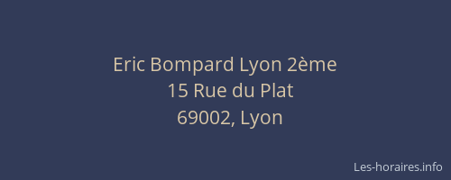 Eric Bompard Lyon 2ème
