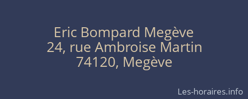Eric Bompard Megève