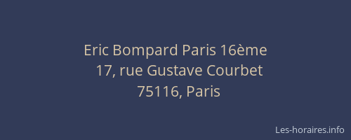 Eric Bompard Paris 16ème