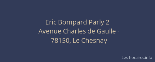 Eric Bompard Parly 2