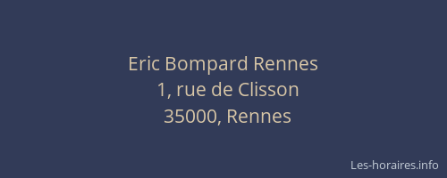Eric Bompard Rennes