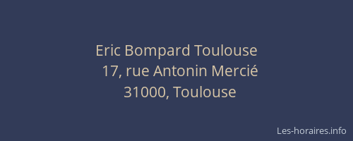 Eric Bompard Toulouse