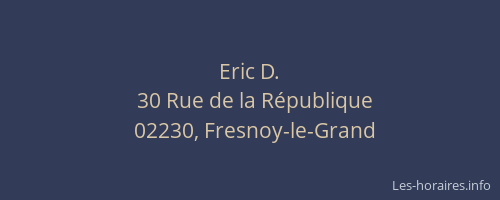 Eric D.