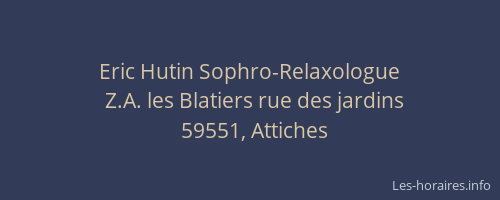 Eric Hutin Sophro-Relaxologue