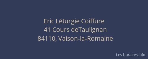 Eric Léturgie Coiffure