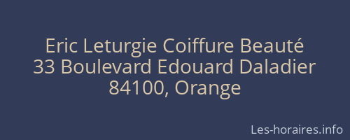 Eric Leturgie Coiffure Beauté