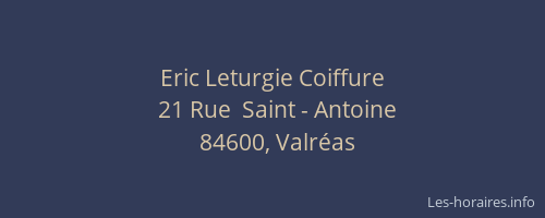 Eric Leturgie Coiffure