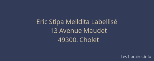 Eric Stipa Melldita Labellisé