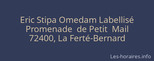 Eric Stipa Omedam Labellisé