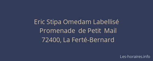 Eric Stipa Omedam Labellisé