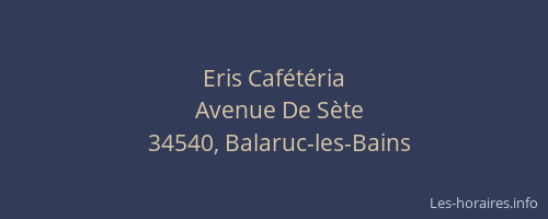 Eris Cafétéria