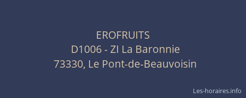 EROFRUITS