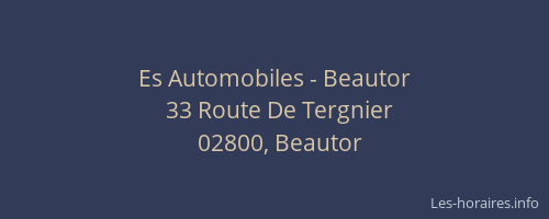Es Automobiles - Beautor
