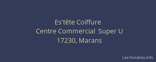 Es't&ecirc;te Coiffure