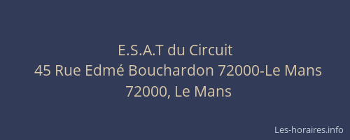 E.S.A.T du Circuit