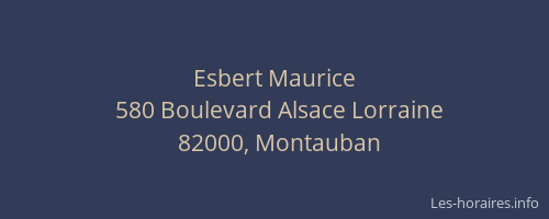 Esbert Maurice