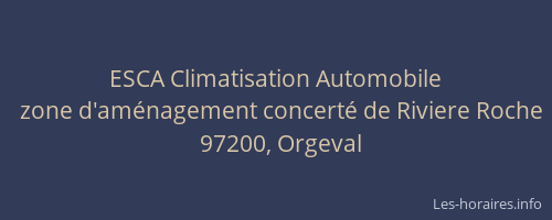 ESCA Climatisation Automobile
