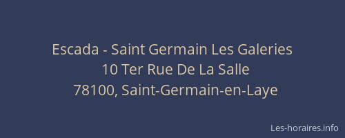 Escada - Saint Germain Les Galeries