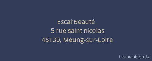 Escal'Beaut&eacute;