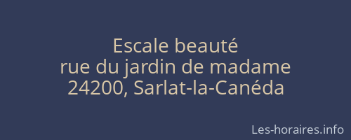 Escale beauté