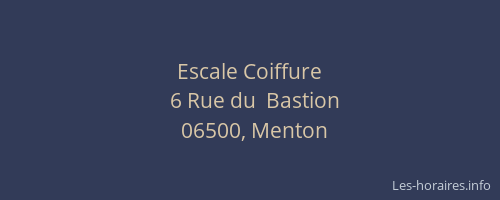 Escale Coiffure
