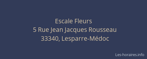 Escale Fleurs