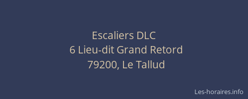 Escaliers DLC