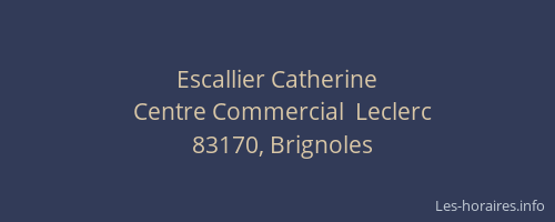 Escallier Catherine
