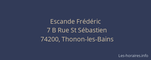 Escande Frédéric