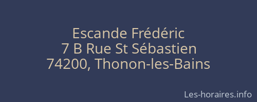 Escande Frédéric