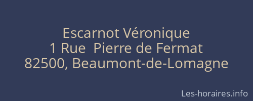 Escarnot Véronique