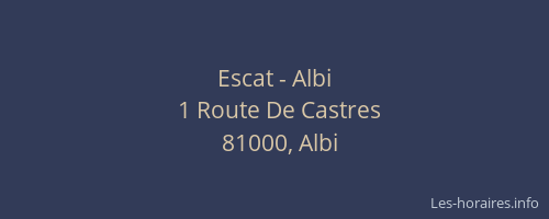 Escat - Albi