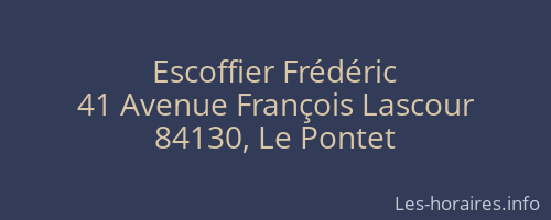 Escoffier Frédéric