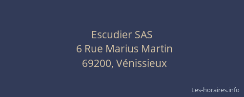 Escudier SAS