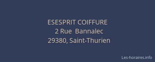 ESESPRIT COIFFURE