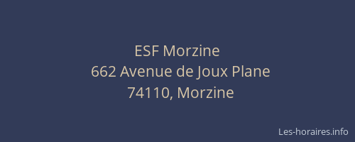 ESF Morzine
