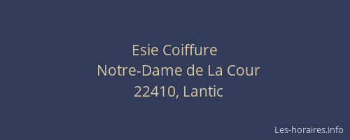 Esie Coiffure
