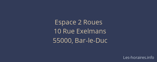 Espace 2 Roues