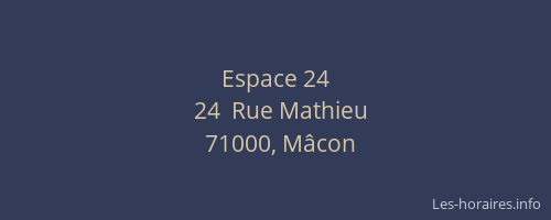 Espace 24