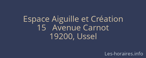 Espace Aiguille et Création