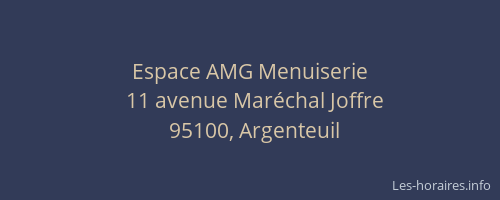 Espace AMG Menuiserie