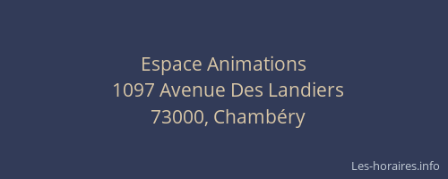 Espace Animations