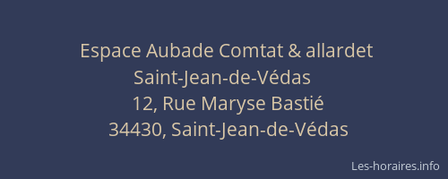 Espace Aubade Comtat & allardet Saint-Jean-de-Védas