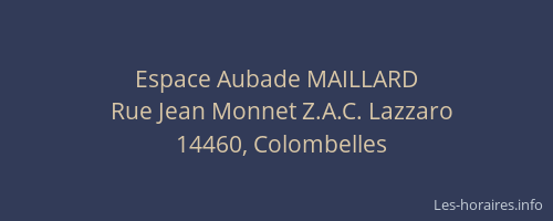 Espace Aubade MAILLARD